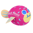 Neoprénový stříkací míček Rybička - Růžová