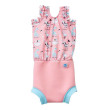 Plavky Happy Nappy kostýmek - Zvířátka růžové  - Vel. S (0-4 m)