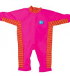 Plážová UV kombinéza pro děti Pink/Mango Stripe Vel. M (3-6 měs.)