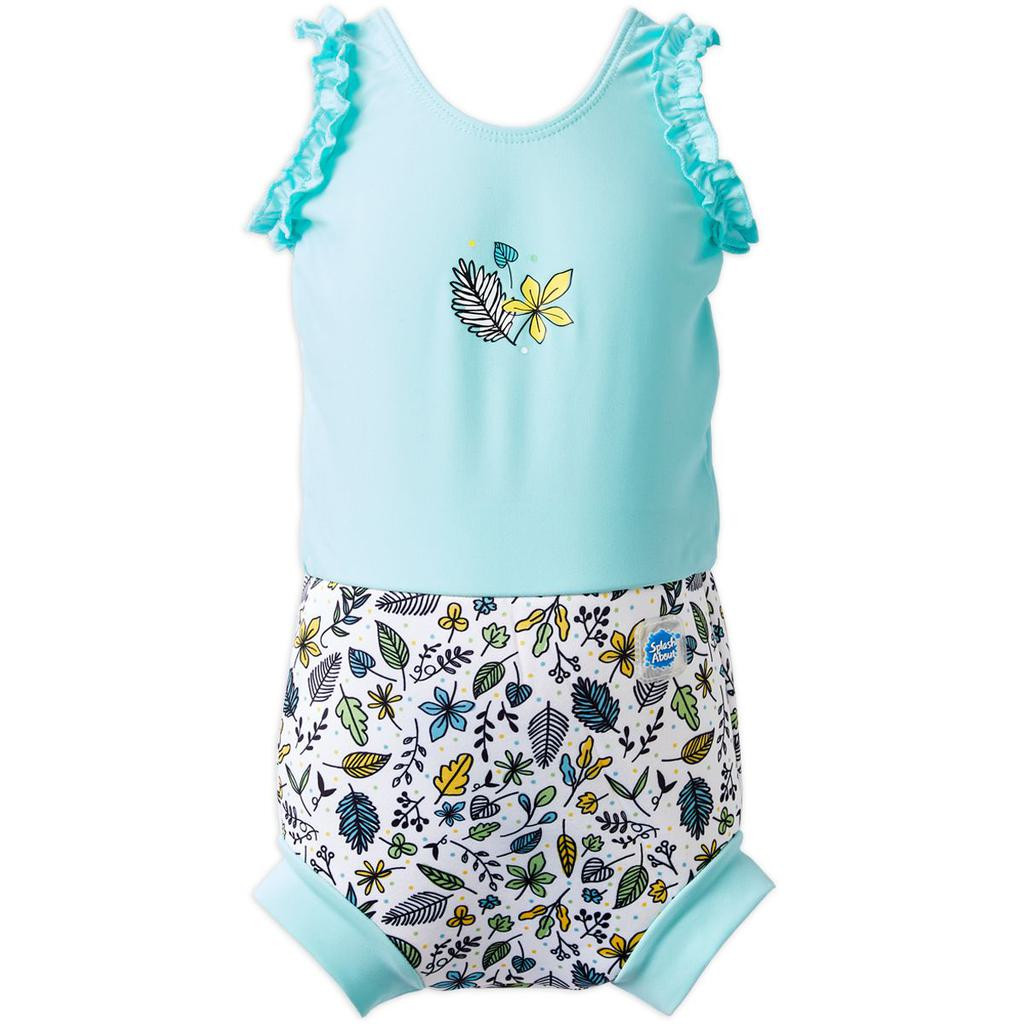 Splash About Plavky Happy Nappy kostýmek - Listí Vel. XXL (2-3 roky)