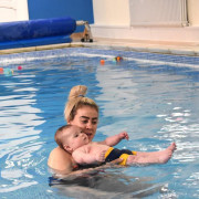 Plavky Happy Nappy DUO -  Navy/Yellow