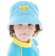 Dětský UV klobouček - tyrkysová - VEL. M (54 cm)