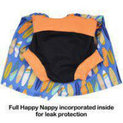 Dětské plavky inkontinenční Happy Nappy šortky - vzor surfs up vel. XL (13-18kg)