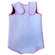 Baby neoprén-kombi - Růžová kostka
