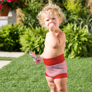 Plavky Happy Nappy DUO - Pink/Red