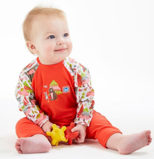 Plážová UV kombinéza pro děti Lesní zvířátka