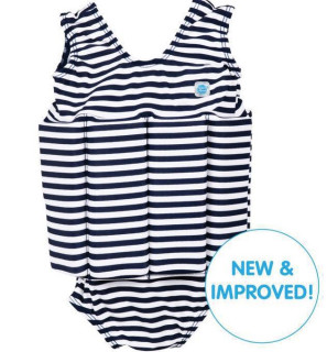 Dětský plováček se zipem - plavky - modrobílá