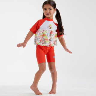 Dětský plováček Short John - Lesní zvířátka s rukávem 