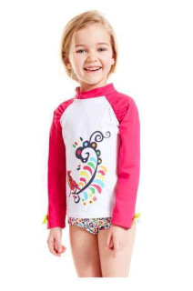 Plážové UV triko pro děti - L histoire de Birdy, Dlouhý rukáv