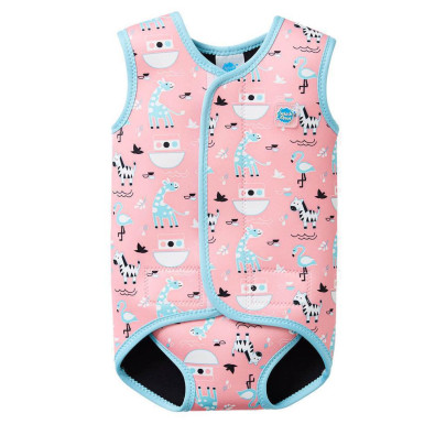 Baby neoprén-kombi - ZVÍŘÁTKA RŮŽOVÁ
