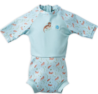 Plavky Happy Nappy UV obleček 3/4 rukáv Playful Otters