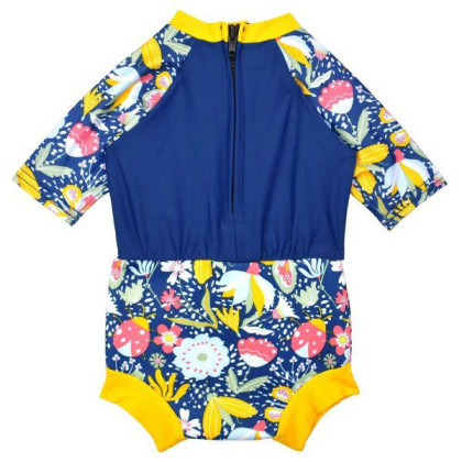 Plavky Happy Nappy UV obleček 3/4 rukáv Garden Delight