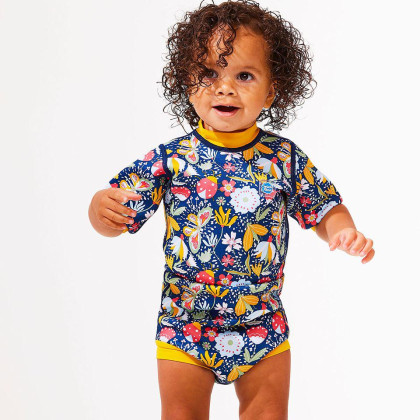 Baby neoprén - body - Garden Delight