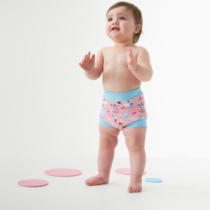 Nové Plavky Happy Nappy - Zvířátka, růžová