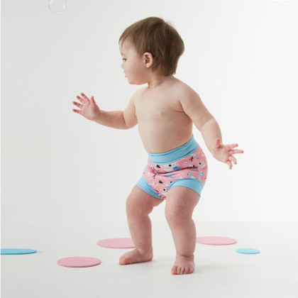 Nové Plavky Happy Nappy - Zvířátka, růžová
