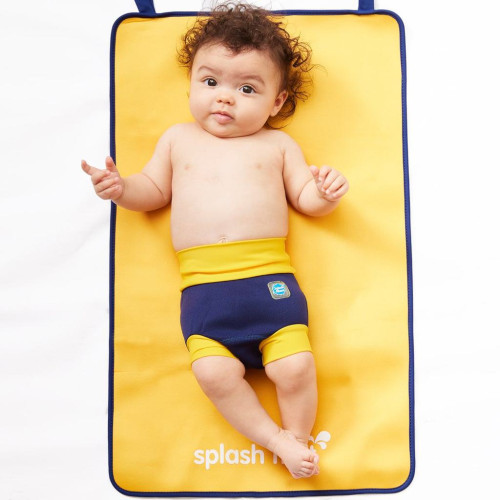 Plavky Happy Nappy DUO - Navy/Yellow