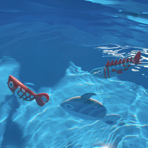 Bobbin' Buddies Sensory Fish 2 ks – silikonové smyslové rybičky do vody