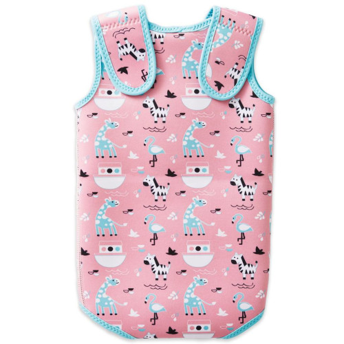 Baby neoprén-kombi - ZVÍŘÁTKA RŮŽOVÁ