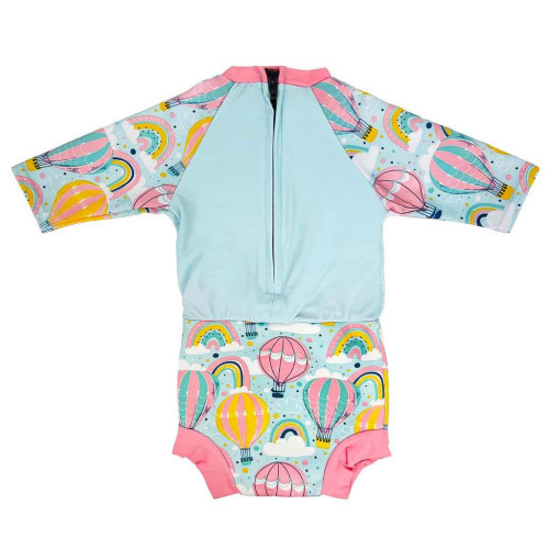 Plavky Happy Nappy UV obleček 3/4 rukáv Up & Away