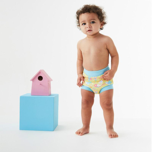 Nové Plavky Happy Nappy - Ptáčci Vel. M (3-6 měs)