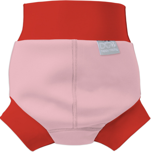 Plavky Happy Nappy DUO - Pink/Red