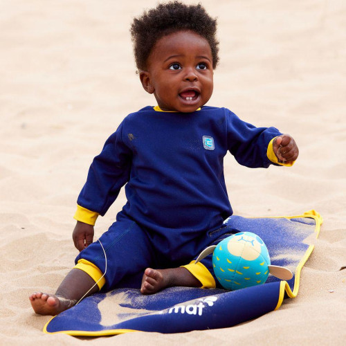 Dětský neopren - overal - Navy yellow