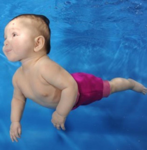 Plavky Happy Nappy - růžové tečky