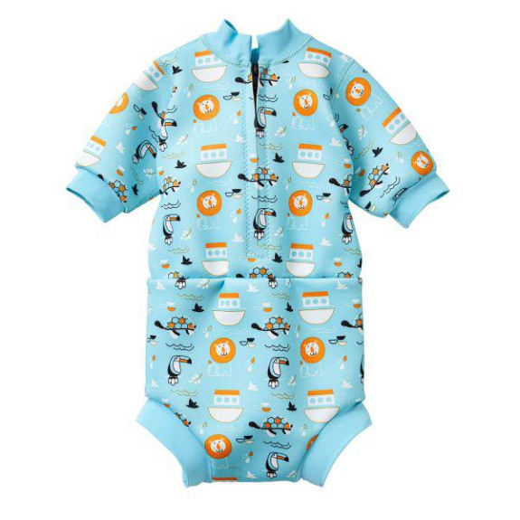 Baby neoprén - body - Zvířátka modrá