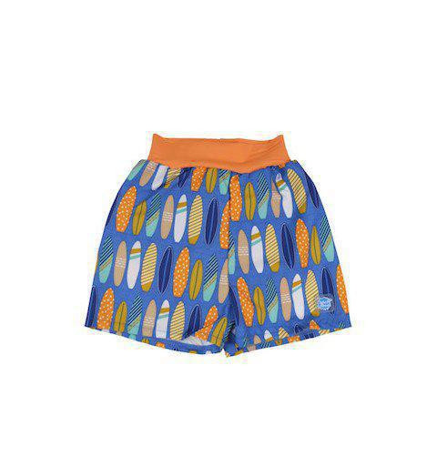 Dětské plavky inkontinenční Happy Nappy šortky - vzor surfs up vel. XL (13-18kg)