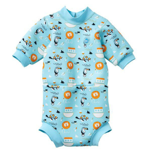 Baby neoprén - body - Zvířátka modrá
