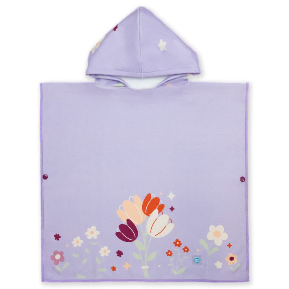 Dětské pončo s kapucí Lilac Spring Splash About