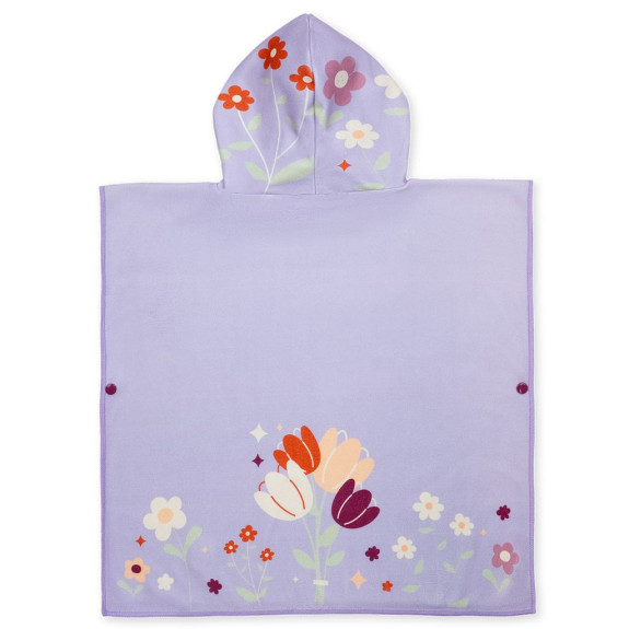 Dětské pončo s kapucí Lilac Spring Splash About