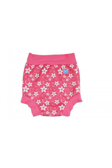 Plavky Happy Nappy - růžové květy