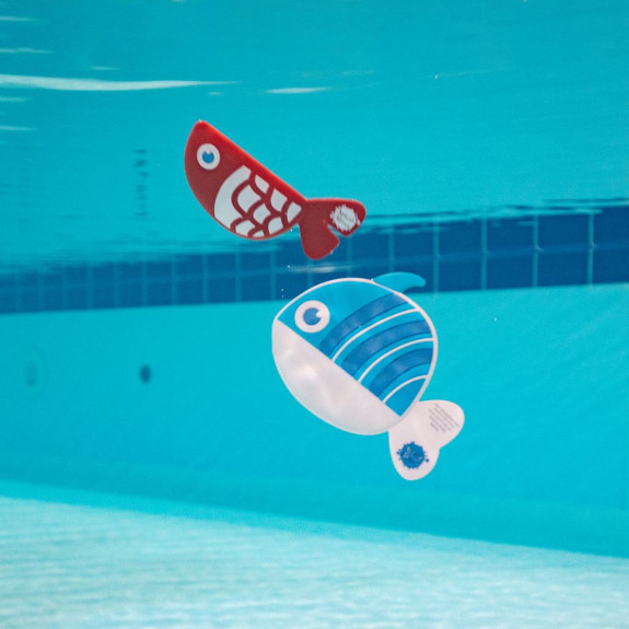 Bobbin' Buddies Sensory Fish 2 ks – silikonové smyslové rybičky do vody