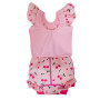 Plavky Happy Nappy kostýmek Cherry Baby s volánky
