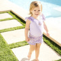 Plavky Happy Nappy kostýmek - Lilac Spring Frills s volánky