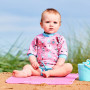 Baby neoprén - body - Zvířátka růžová