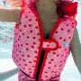 Dětská plovací vesta Go Splash s bezpečnostním páskem Strawberry Field
