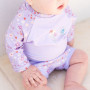 Plavky Happy Nappy UV obleček 3/4 rukáv Lilac Spring