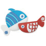 Bobbin' Buddies Sensory Fish 2 ks – silikonové smyslové rybičky do vody