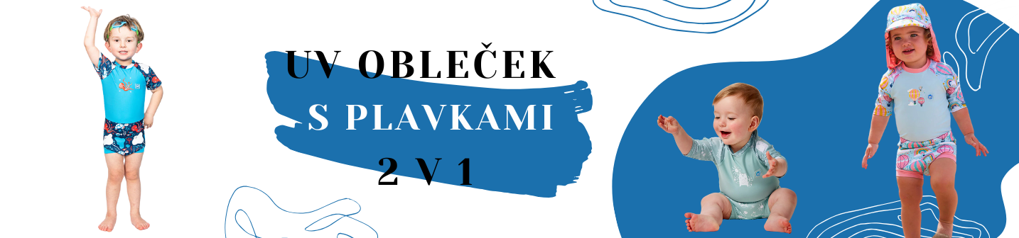 Uv obleček s plavkami 2 v 1